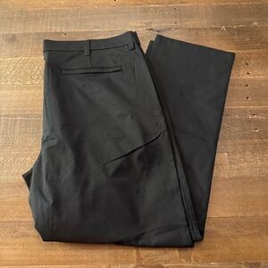 English Laundry Black Tech Dress Pants Flat Front 38x30